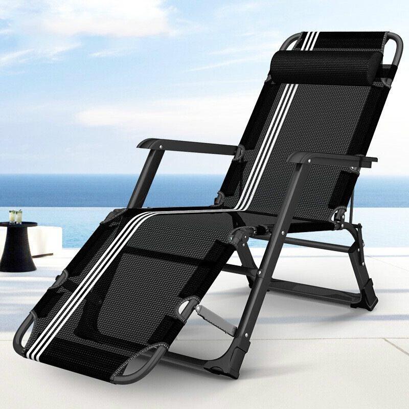 折叠椅午休椅午睡床靠背懒人沙靠椅便携沙滩家用秋冬季躺椅