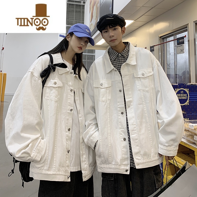 YANXUroora情侣装感牛仔外套男款潮牌小众设计超火大码夹克高清大图