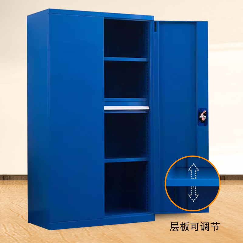 乙壬重型工具柜加厚物件工具储物柜工厂铁皮柜汽修厂零件收纳柜蓝色四层一抽