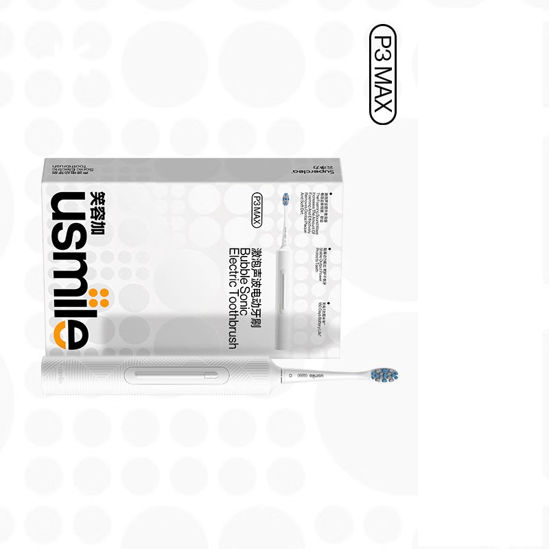 usmileP3MAX电动牙刷通用款声波激泡刷充电式 沫白 1个(单位:个)高清大图
