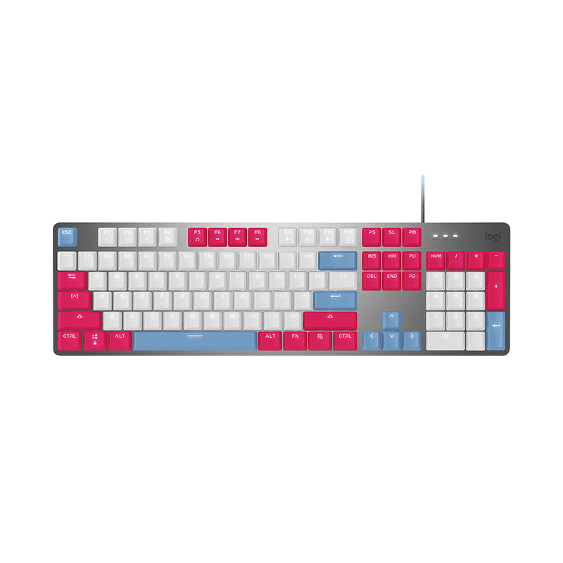 罗技(Logitech)K845真机械键盘春夏秋冬款办公吃鸡打字游戏TTC青轴旗舰店春系列