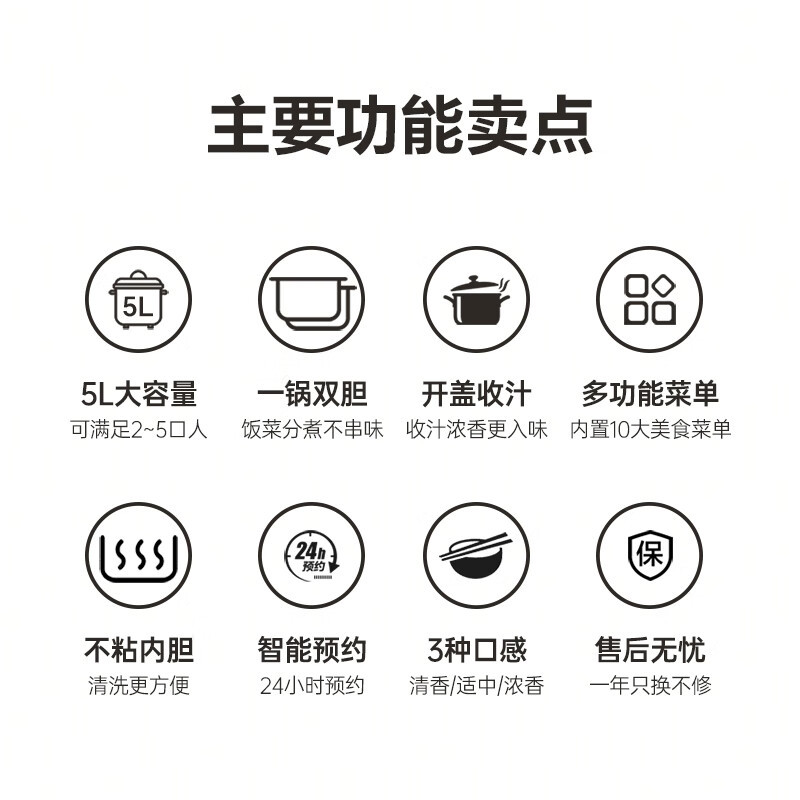 美菱双胆电压力锅ML-DA5012高清大图