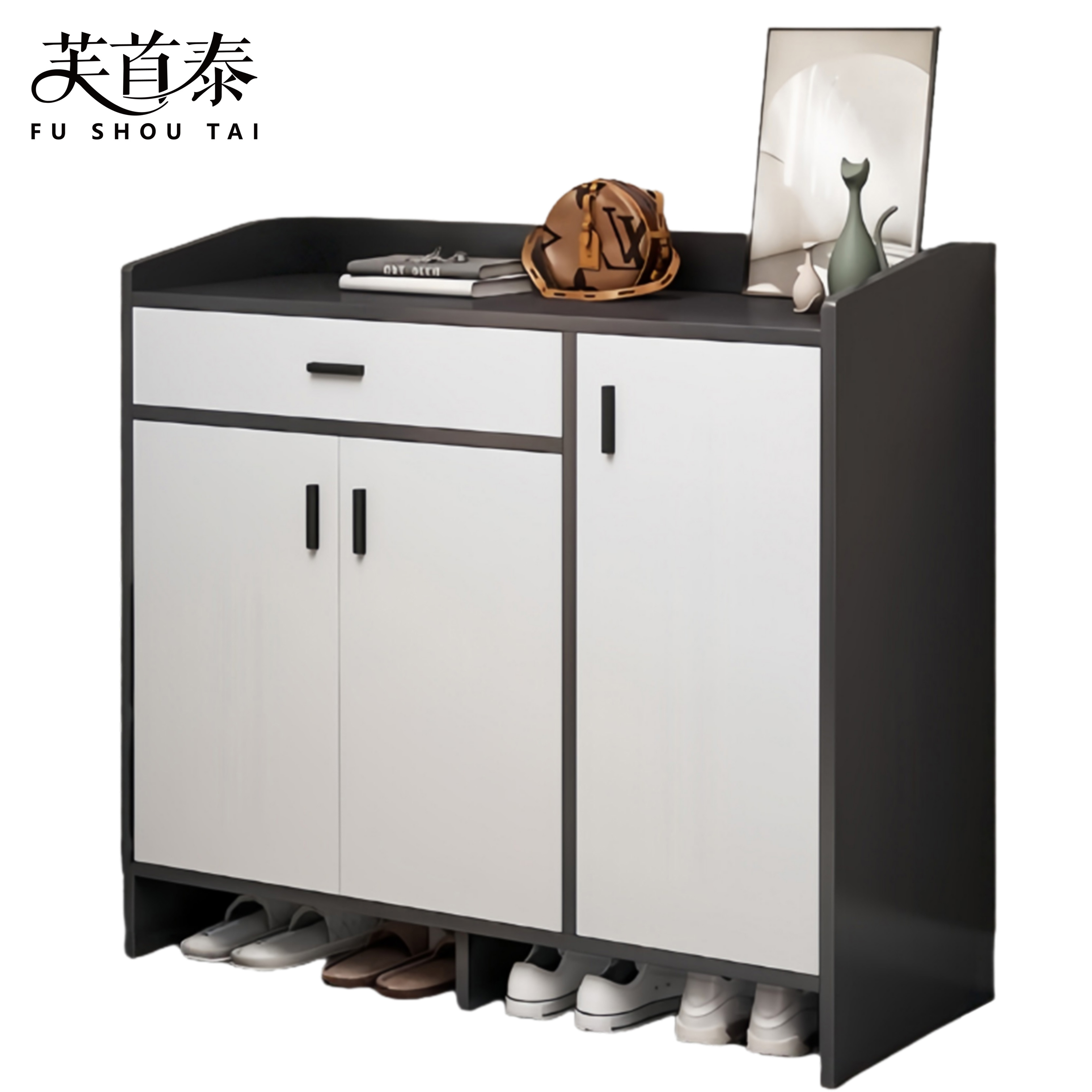 芙首泰鞋柜三门一抽900*300*1000mm个