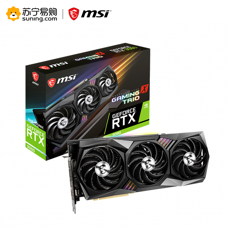 微星MSI GeForce RTX™ 3080 魔龙 GAMING X TRIO 10G 显卡