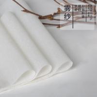 现代中式玄关客厅书房酒店卧式软隔断半透卷帘时尚挂屏-莲藕同根_24 雾纱/平方