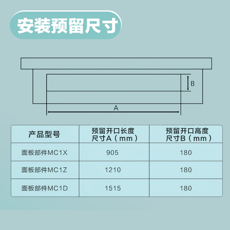 美的(Midea)面板部件MC1D家用中央空调配件 原装3d面板送风口星光科技版&乐享三代代&理想家三代领航者二代