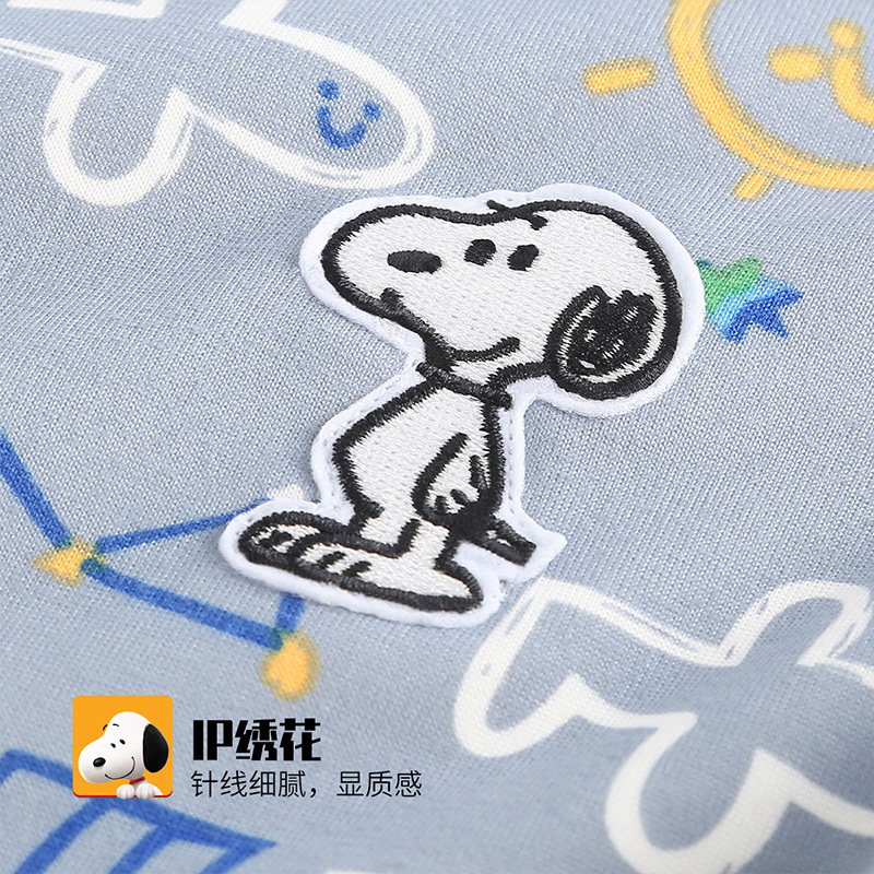 史努比SNOOPY童装儿童加绒内衣套装冬季新款男童加厚内衣两件套