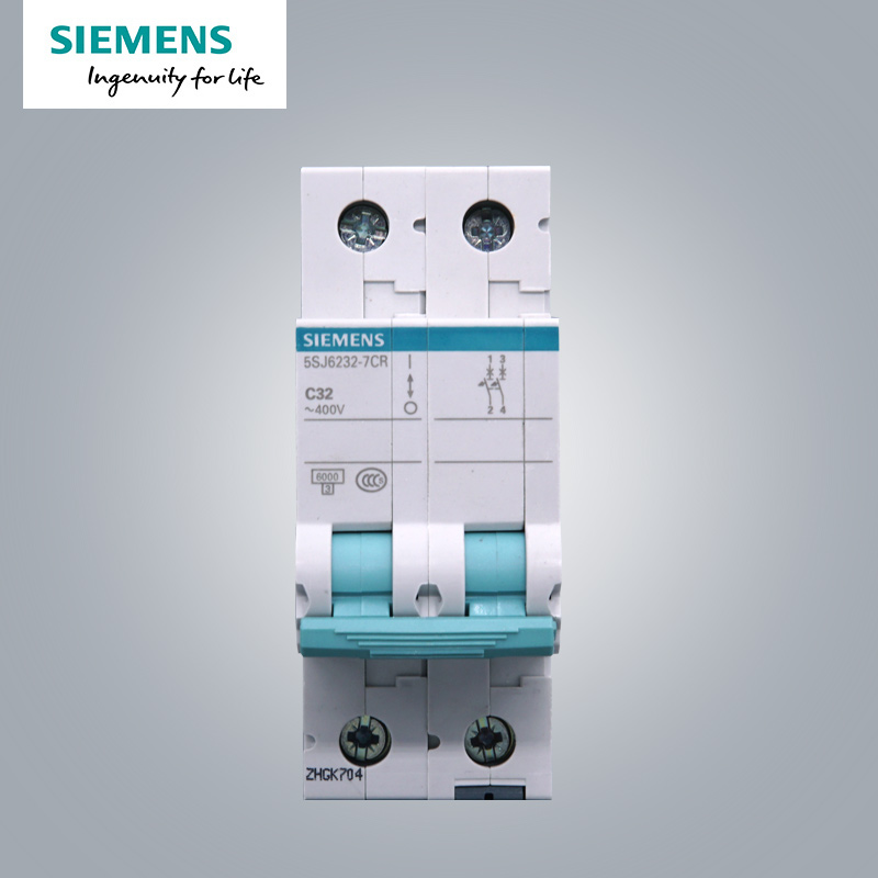 西门子(SIEMENS) 空气开关2P双进双出 32A标准型断路器5SJ62327CR高清大图