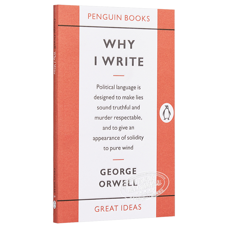 [正版]乔治·奥威尔:我为什么要写作 英文原版 Penguin Great Ideas : Why I Write G高清大图