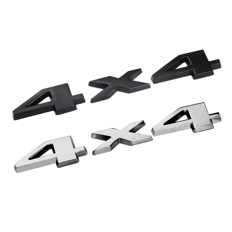 吉普4x4金属贴标越野车贴车标指南者牧马人3D立体个性改装贴合