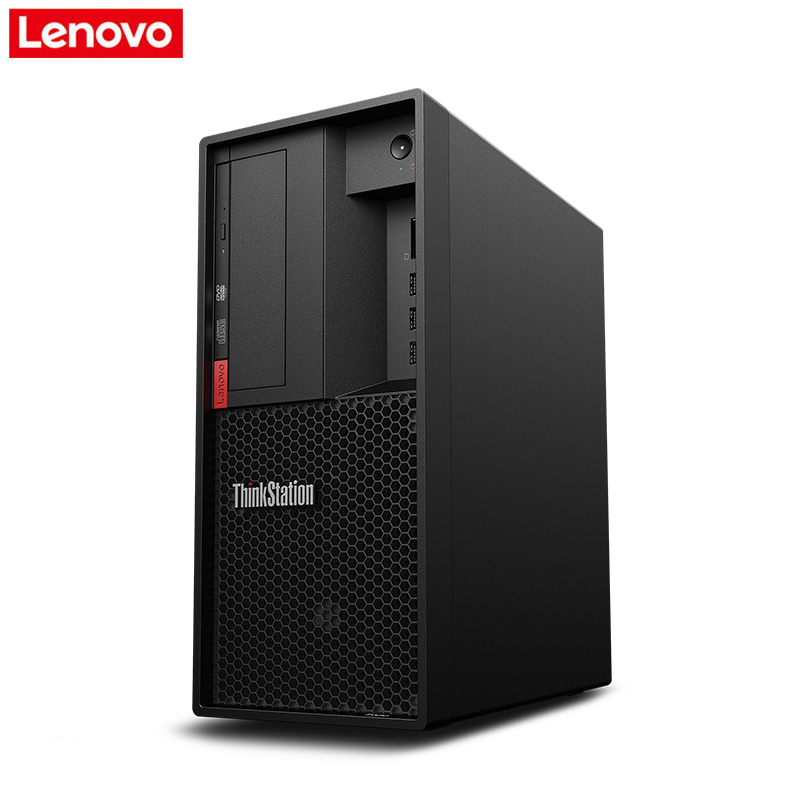 联想(ThinkStation)P328创意商用台式工作站(i5-9500 8GB 256G固态+1TB 1050Ti 4G独显 W10h)T27P 4K显示器27英寸