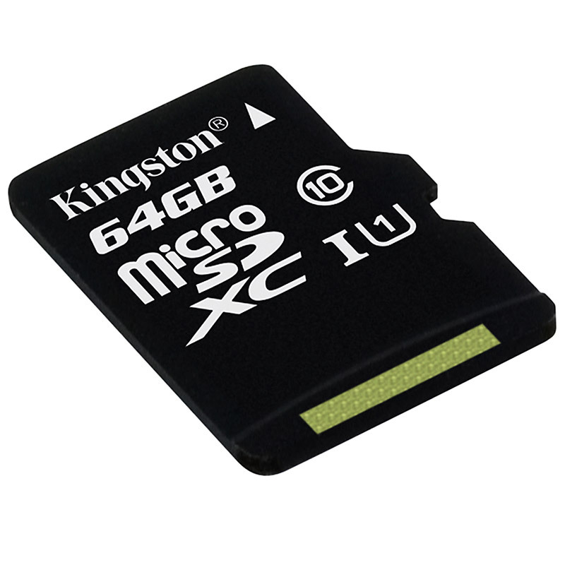 金士顿(Kingston)64GB 80MB/s TF(Micro SD)Class10 UHS-I防水抗震高速存储卡