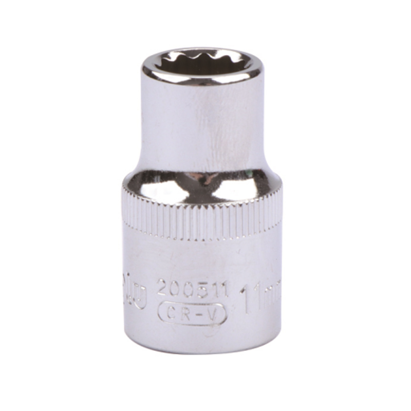 长鹿 1/2”镜面十二角套筒 27mm 银色 27mm