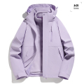 情侣款冲锋衣YR2024-96888 XXL 雪柔紫