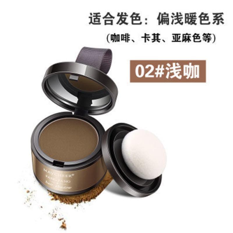 李佳琦推荐拯救大额头遮高发际线粉修容膏防水补发填充神器阴影粉 02#浅咖(适合偏浅暖色系发色) 1件(草地变森林 发际线