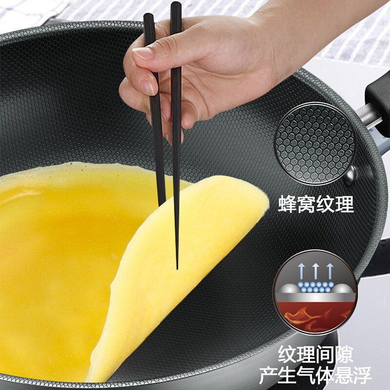 苏泊尔(SUPOR)炒锅精铁锅32cm不易锈健康铁锅无涂层蜂窝老式炒锅燃气灶炒菜锅EC32TF01 32cm 2-5人适高清大图