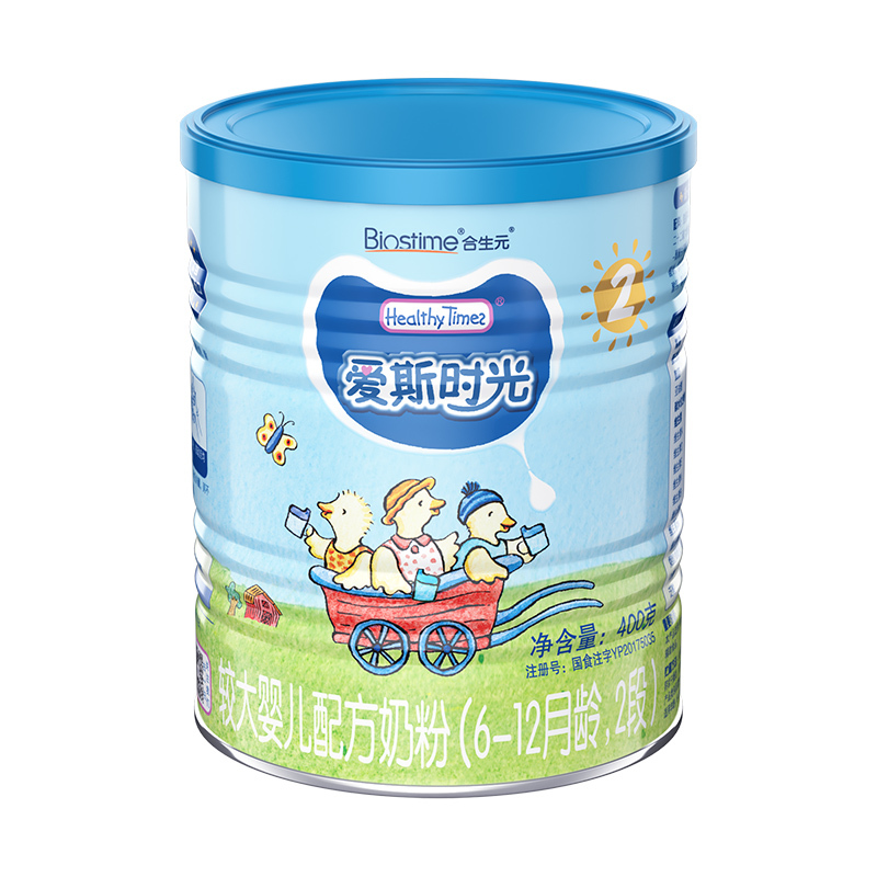 合生元 爱斯时光Healthy Times 有机配方奶粉 2段 3年净化有机牧场 法国原罐进口 400g(6-12个月)