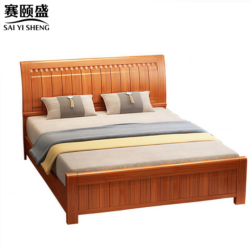 赛颐盛木质床2米高清大图