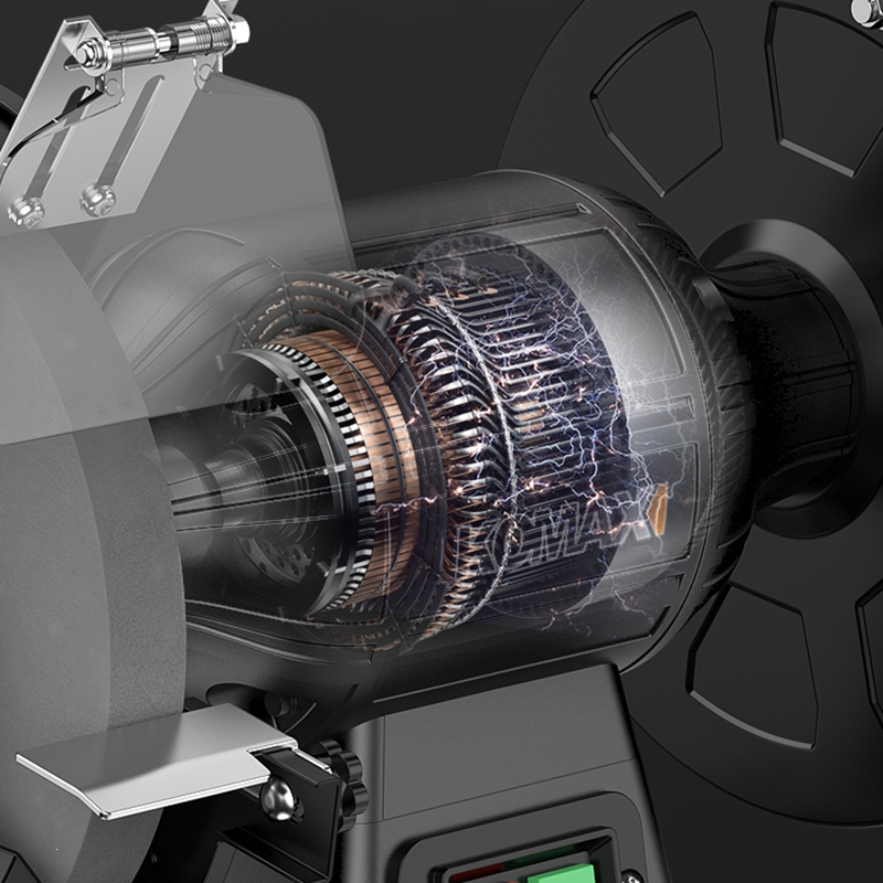 阿斯卡利台式砂轮机小型电动沙轮磨刀机专用打磨机家用工业级防护罩