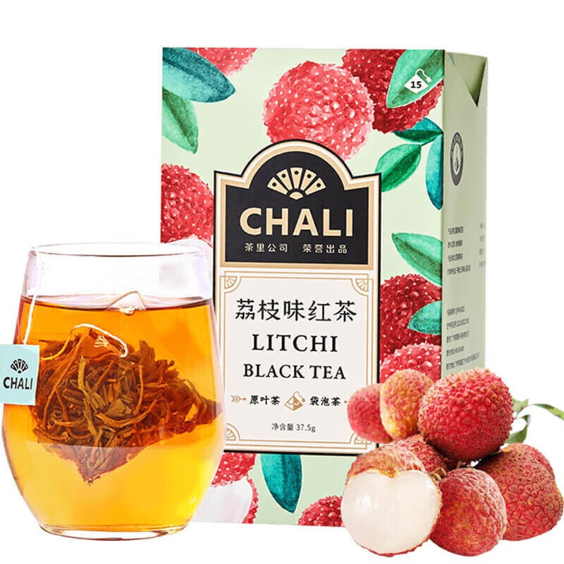 茶里 荔枝味红茶 盒装/37.5g(2.5g/包 15包/盒)