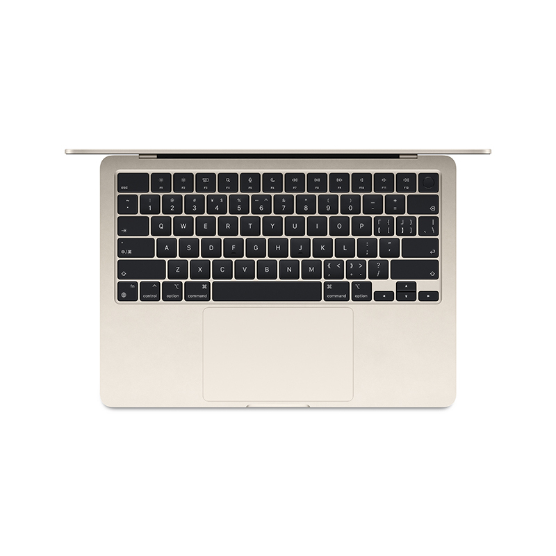 MRXU3CH/A 24款 Apple 13.6英寸MacBook Air M3 笔记本电脑 8G 512G 星光色。