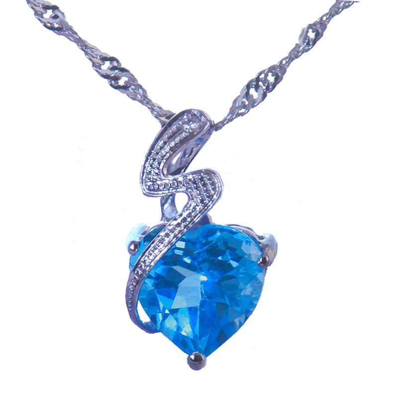 梦克拉Mkela 18K金托帕石吊坠 浪漫心往 宝石吊坠