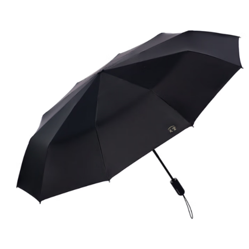 天堂全自动阳伞三折31171E风雅10K防晒防紫外线折叠大伞男女伞下103CM午夜蓝 黑色