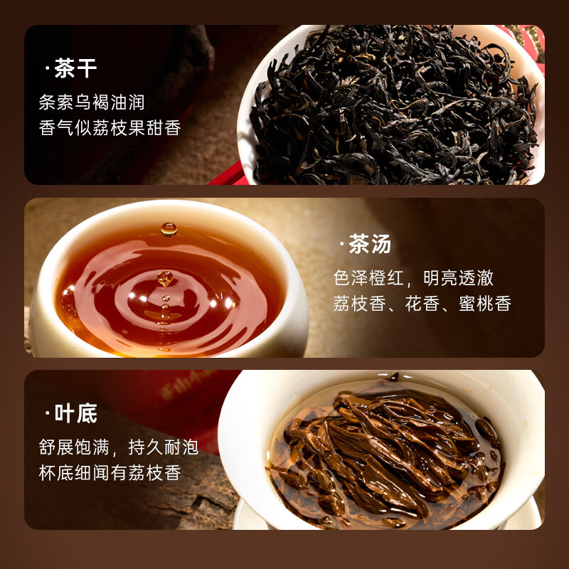 华祥苑(EMPEREUR) 红茶正山小种武夷山茶叶自饮送礼特级茶 60g盒装高清大图