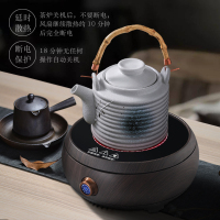 益多 电陶炉煮茶器电茶炉功夫茶泡茶炉迷你小电陶炉不挑壶单个电陶炉 黑胡桃木纹(不含茶壶)Q5