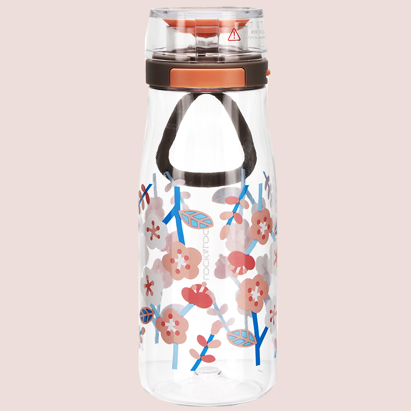 富光 乐扣 塑料杯Tritan材质一键式开启花语水杯茶杯 ABF687LPIK 500ml 单个装