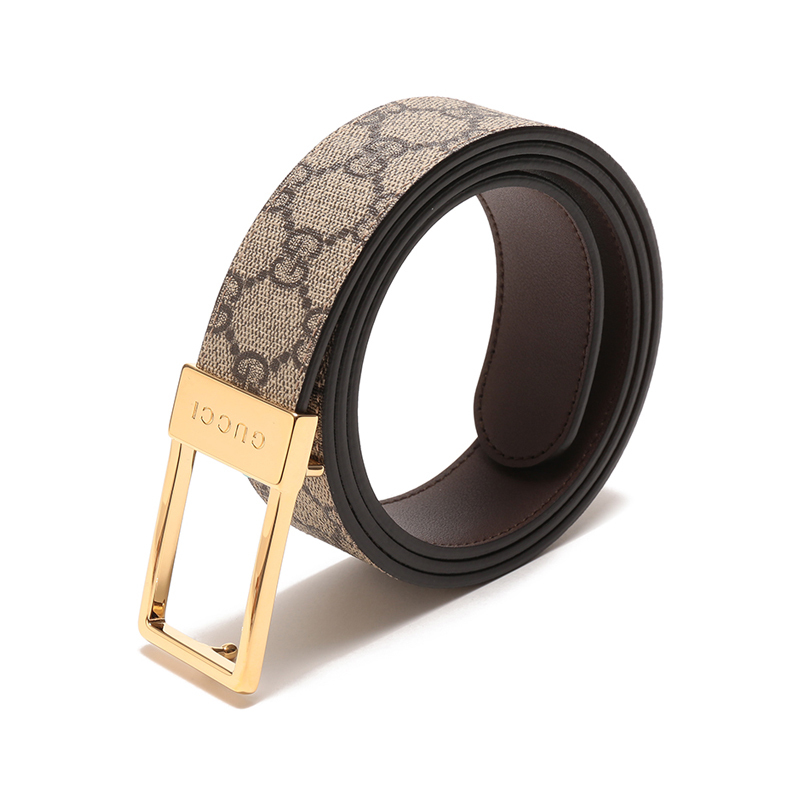 gucci古驰男士女士双g老花不可裁剪腰带722370kgd0h