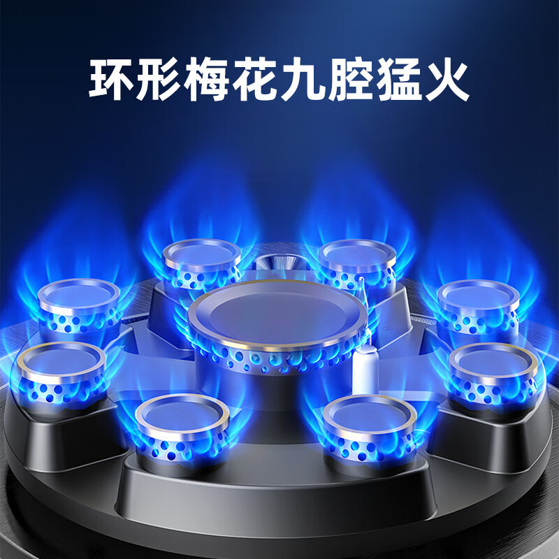 创维 燃气灶Z205B 双灶家用嵌入式天然气5.2KW猛火灶台双灶台嵌两用煤气炉液化气白色九腔猛火 天然气灶具