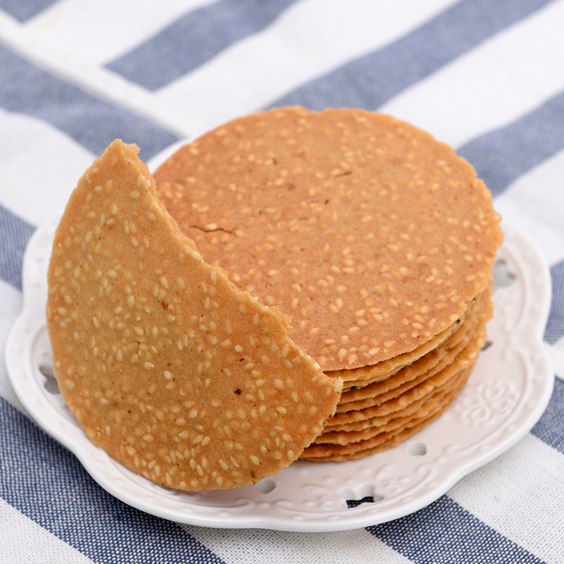 铁棍山药芝麻瓦片1000克薄脆薄片学生儿童老人营养早餐下午茶零食