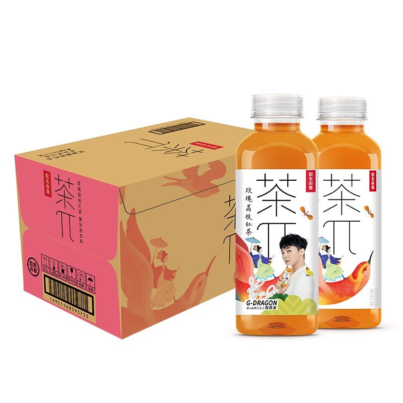 农夫山泉茶π茶派玫瑰荔枝红茶500ml