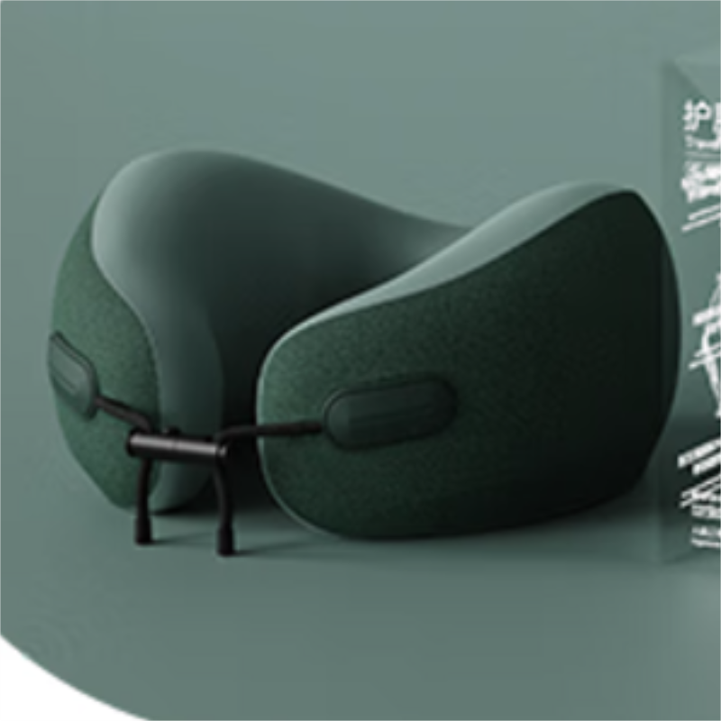 EVERYTHINK旅行u型枕便携护颈枕飞机脖枕长途出行颈托办公午睡u形颈枕苍岭绿