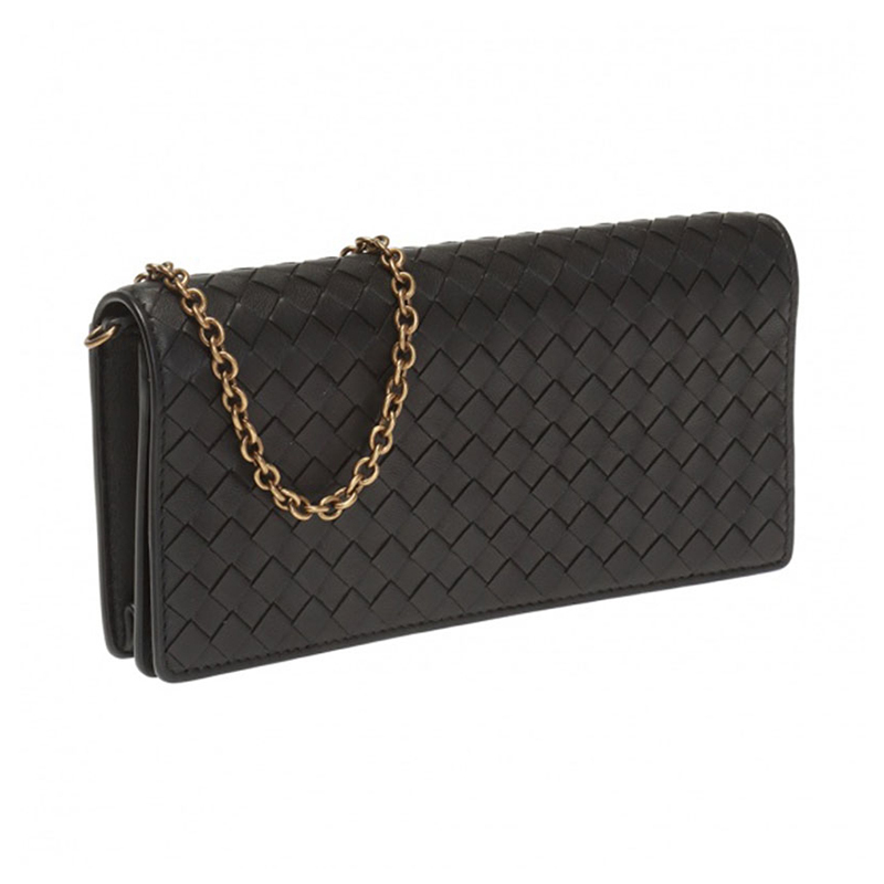 BOTTEGA VENETA 宝缇嘉 BV 女士经典编织羊皮链条单肩斜挎包
