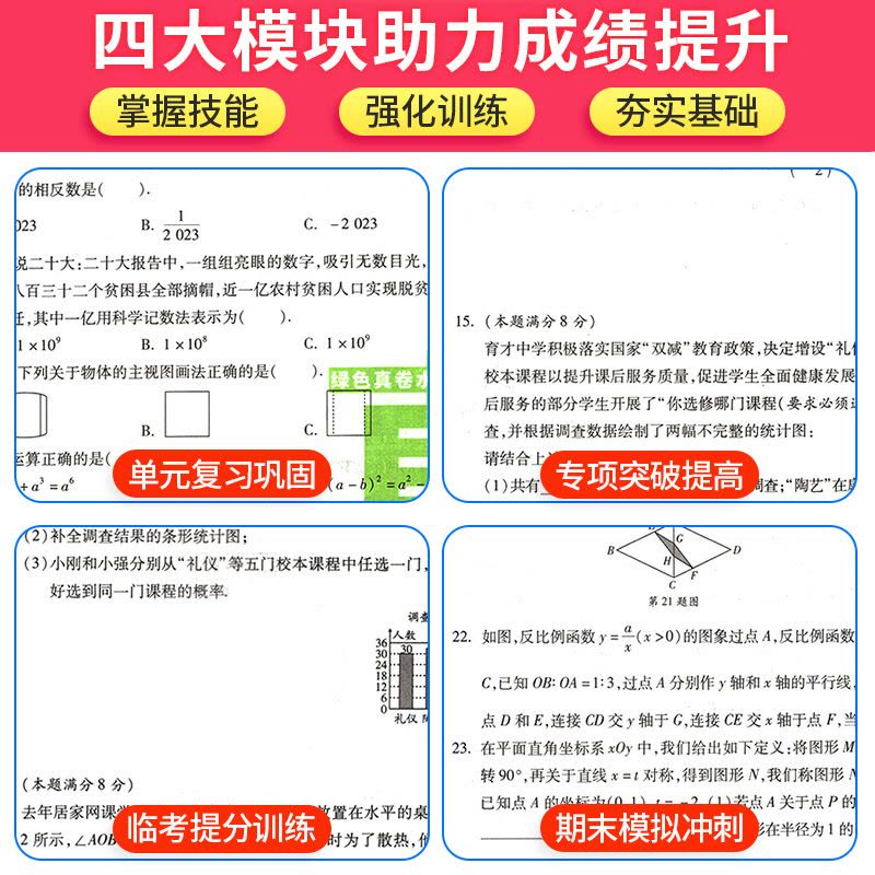 语数英物[中考冲刺] 重庆 [正版]重庆专版2024版十大名校中考历年真题试卷语文数学英语物理化学全套初中毕业升学详解重图片