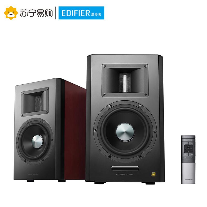 EDIFIER/漫步者 A300 无线蓝牙电脑有源音响旋钮蓝牙电视客厅2.0声道木质HIFI音箱家用高清大图
