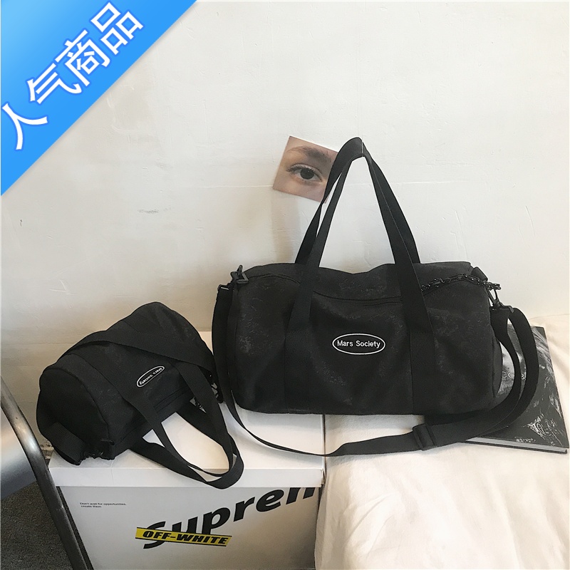 FENGHOU短途出差旅行包袋男手提行李包简约运动健身包女中小容量轻便学生旅行包男女高清大图