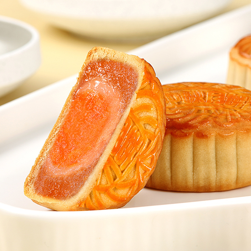 臻味500g鲜品莲月月饼礼盒
