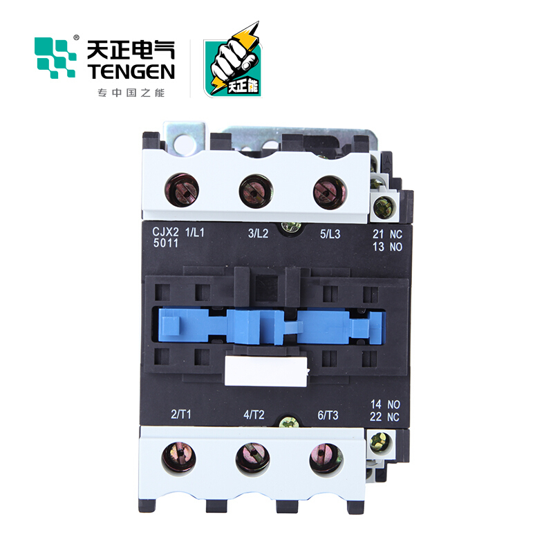 天正电气 CJX2-5011 380V 3NO 1NO+1NC 50A 50Hz 3P 02010070191 交流接触
