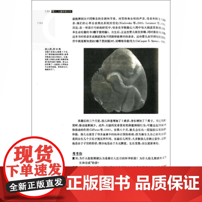婴儿、儿童和青少年(第五版) [美]劳拉E贝克 著 心理学核心课程教材系列丛书 儿童心理学 心理学导引 正版图书籍 上海高清大图