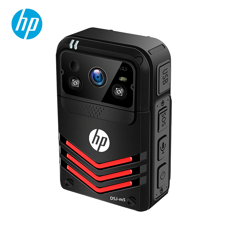 惠普 (HP)DSJ-M5 记录仪高清便携式网络WiFi无线传输GPS实时定位现场远程监控记录仪 官方标配128G