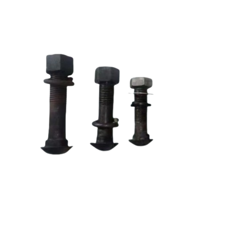 JIBIN/继彬 国标 鱼尾板轨道螺栓 碳钢 4.8级 发黑 M22×135 个高清大图