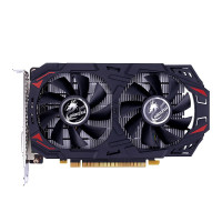 七彩虹Colorful)灵动鲨GTX1050Ti 4G显存GDDR5 双风扇DVI+HDMI+DP 家用办公 电竞游戏显卡 N卡 80mm大风量风扇