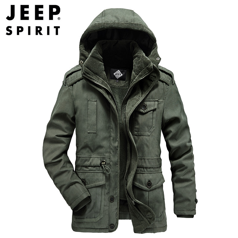 JEEP SPIRIT吉普棉衣男士冬季外套2022新款韩版潮流保暖加厚棉服高清大图
