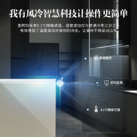 澳柯玛182升风冷无霜冰柜冷藏冷冻保鲜柜商用家用小型低温冷柜电脑控温 玻璃面板BC/BD-182WDG