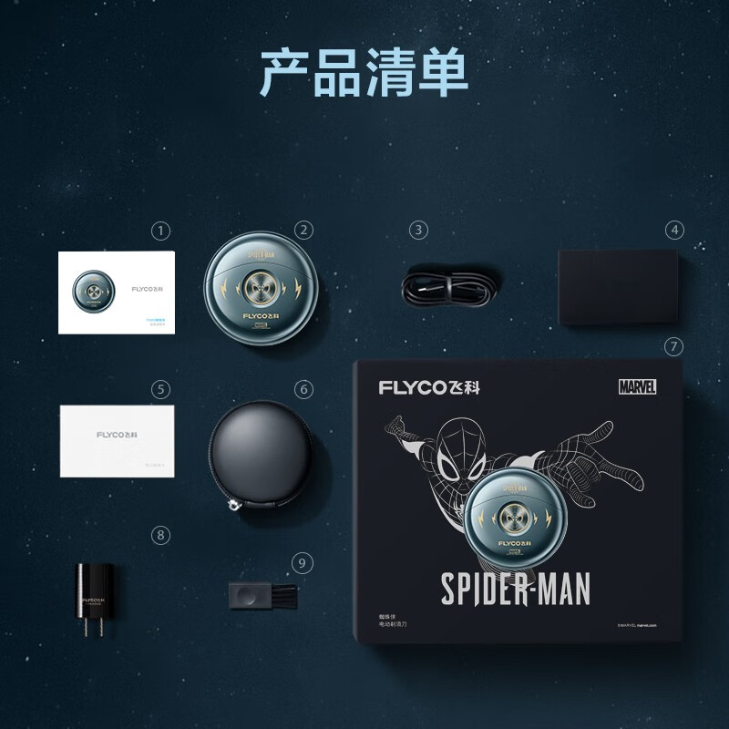 飞科(FLYCO) 剃须刀电动刮胡刀男士双头全身水洗快充智能须刨便携迷你胡须刀剃须刀FS893高清大图