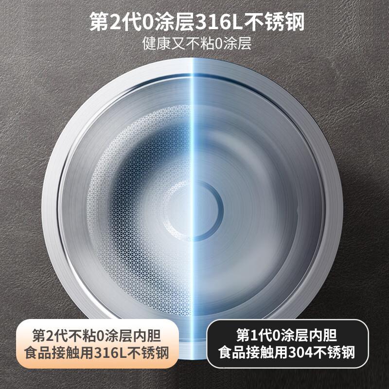 苏泊尔(SUPOR)本釜电饭煲4L远红外穿透加热0涂层不锈钢内胆SF40HC0808升级钛胆高清大图