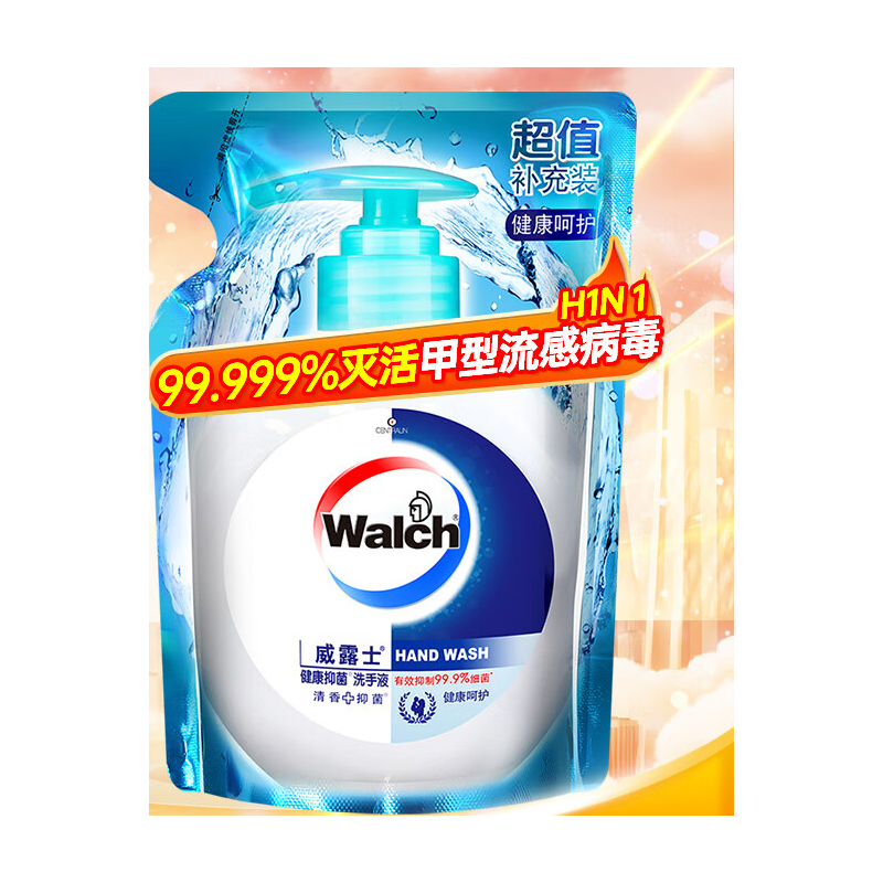 威露士健康抑菌洗手液健康呵护袋装525ml 单位:袋